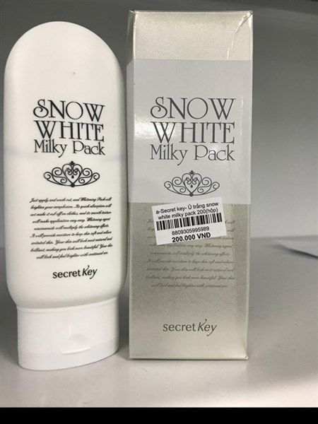 Secret Key_Kem ủ trắng da body Snow White Milky Pack 200g