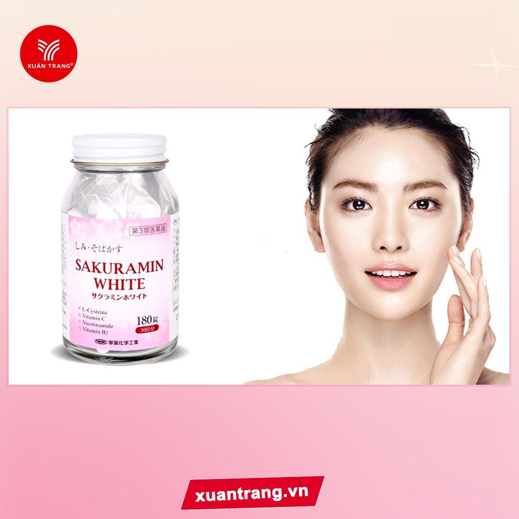 Sakura_Viên Uống Sukuramin White -Trắng Da 180V