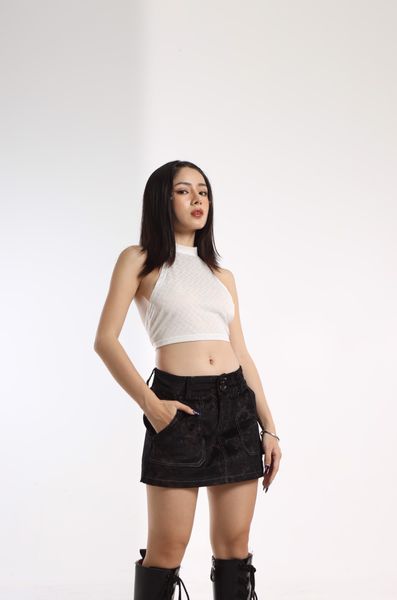  PREPPY MINI SKIRT BLACK 