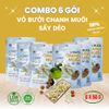  COMBO 6 GÓI VỎ BƯỞI CHANH MUỐI SẤY DẺO GÓI 50G 