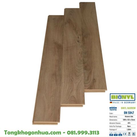 Sàn gỗ công nghiệp Bionyl Narrow 12mm