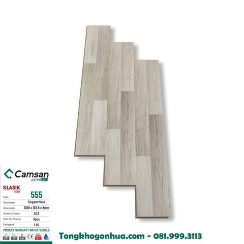 Sàn gỗ công nghiệp Camsan Klasik Aqua 8mm