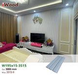Tấm ốp iWood lam 3 sóng thấp W195x15-3S15
