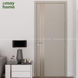 Cửa nhựa gỗ composite Pima nẹp kim loại