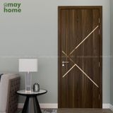 Cửa nhựa gỗ composite Pima nẹp kim loại