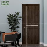 Cửa nhựa gỗ composite Pima nẹp kim loại