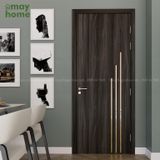 Cửa nhựa gỗ composite Pima nẹp kim loại