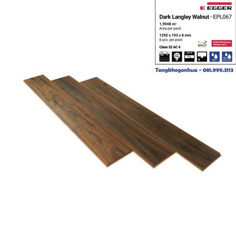 Sàn gỗ công nghiệp EGGER PRO AQUA 8mm