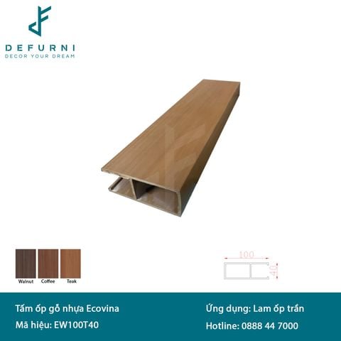 Thanh lam gỗ nhựa Ecovina - EW100T40