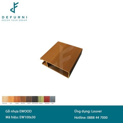 Thanh lam gỗ nhựa eWood - EW100x30