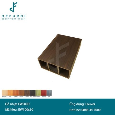 Thanh lam gỗ nhựa eWood - EW100x50