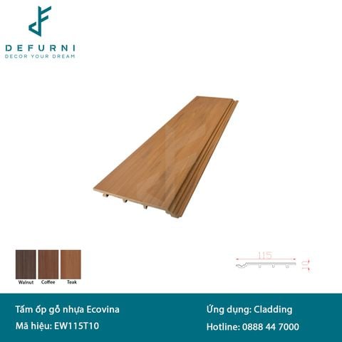 Tấm ốp gỗ nhựa Ecovina - EW115T10
