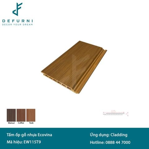 Tấm ốp gỗ nhựa Ecovina - EW115T9