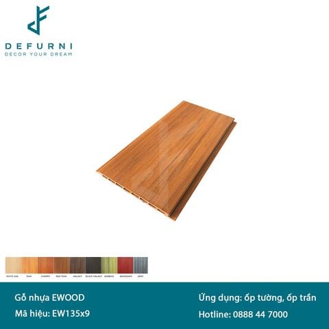 Tấm ốp gỗ nhựa eWood - EW135x9