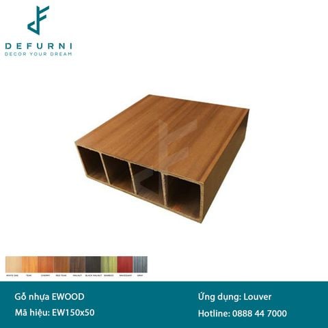 Thanh lam gỗ nhựa eWood - EW150x50
