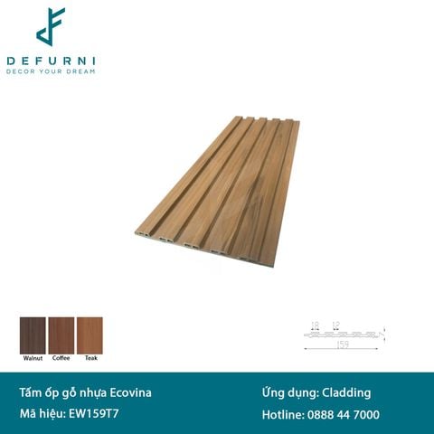 Tấm ốp gỗ nhựa Ecovina - EW159T7