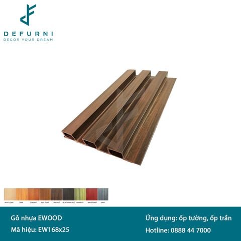 Tấm ốp gỗ nhựa eWood - EW168x25