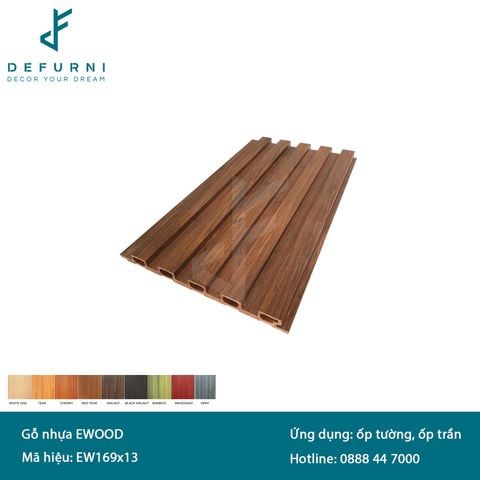 Tấm ốp gỗ nhựa eWood - EW169x13