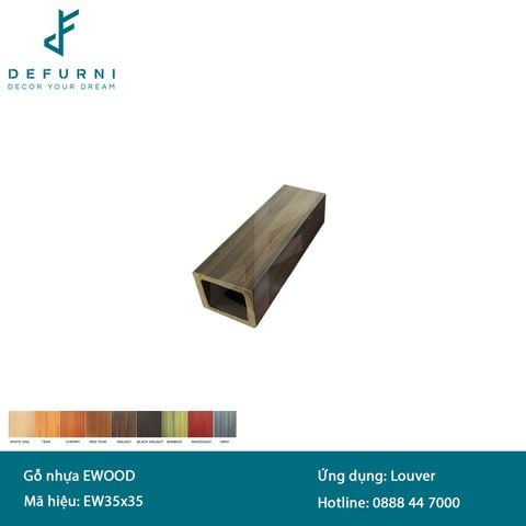 Thanh lam gỗ nhựa eWood - EW35x35