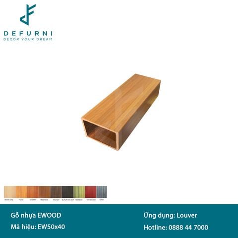 Thanh lam gỗ nhựa eWood - EW50x40