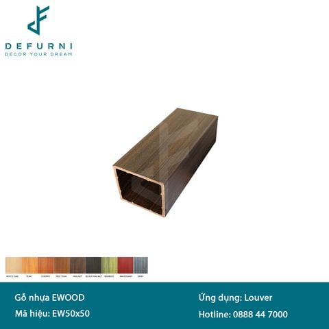 Thanh lam gỗ nhựa eWood - EW50x50