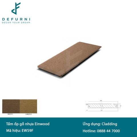 Tấm ốp gỗ nhựa Einwood - EW59F