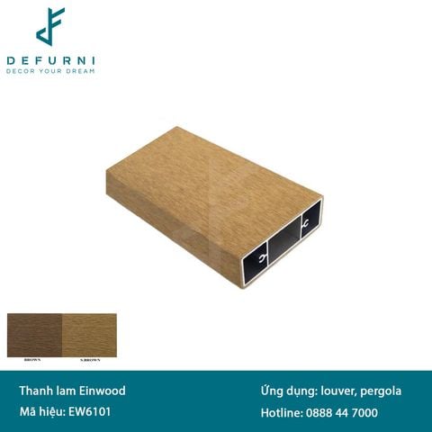 Thanh lam nhôm gỗ Einwood - EW6101