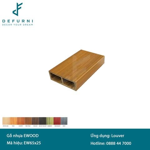 Thanh lam gỗ nhựa eWood - EW65x25