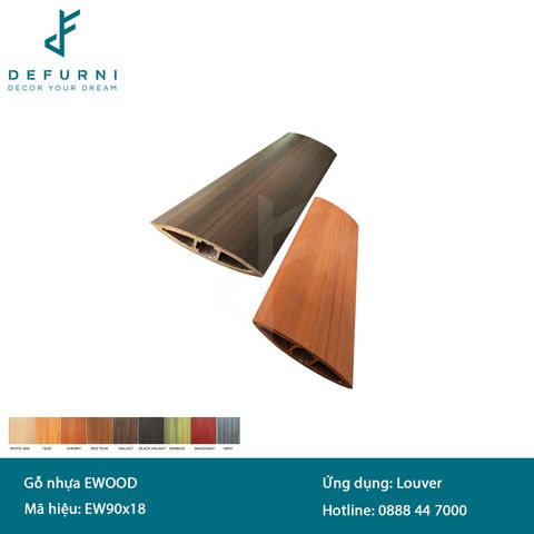 Thanh lam gỗ nhựa eWood - EW90x18