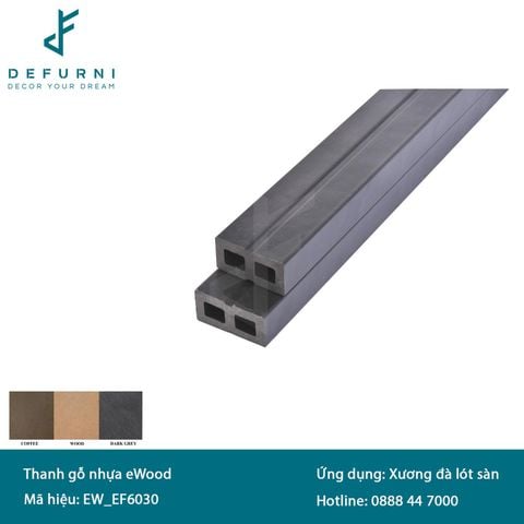 Thanh xương đà gỗ nhựa EWOOD - EF6030