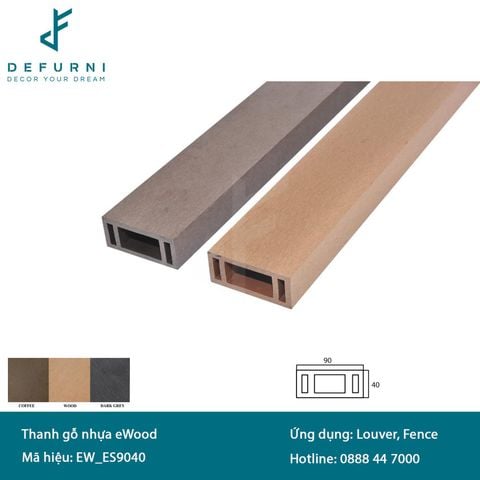 Thanh lam gỗ nhựa EWOOD - ES9040
