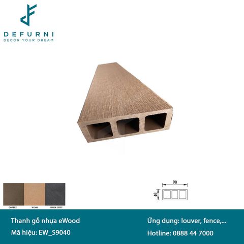 Thanh lam gỗ nhựa EWOOD - S9040