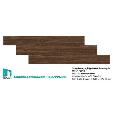 Sàn gỗ công nghiệp INOVAR Formed Edge