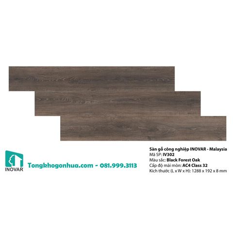 Sàn gỗ công nghiệp INOVAR Original Series 8mm