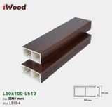 Thanh lam gỗ nhựa iWood L50x100-L510