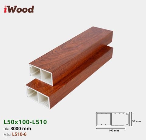 Thanh lam gỗ nhựa iWood L50x100-L510