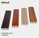 Thanh lam gỗ nhựa iWood L50x100-L510