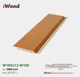 Tấm ốp iWood Hèm U Vuông W105x12-W105