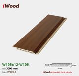 Tấm ốp iWood Hèm U Vuông W105x12-W105