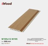 Tấm ốp iWood Hèm U Vuông W105x12-W105