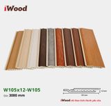 Tấm ốp iWood Hèm U Vuông W105x12-W105