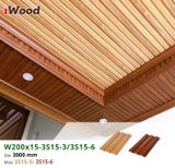 Tấm ốp iWood lam 3 sóng thấp W195x15-3S15