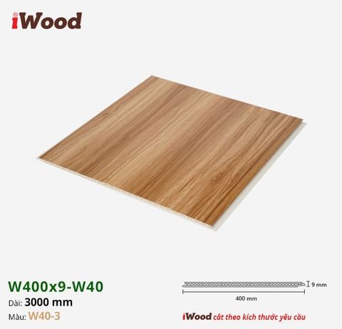 Tấm ốp Nano iWood W400x9-W40