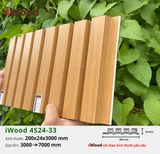 Tấm ốp iWood lam 4 sóng cao W200x24-4S24