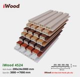 Tấm ốp iWood lam 4 sóng cao W200x24-4S24
