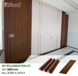 Tấm ốp iWood lam 3 sóng cao W195x30-3S30P