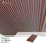 Tấm ốp iWood lam 3 sóng thấp W195x15-3S15