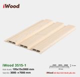 Tấm ốp iWood lam 3 sóng thấp W195x15-3S15