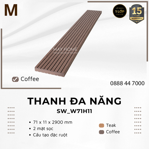 Tấm ốp gỗ nhựa composite Southwood SW_W71H11