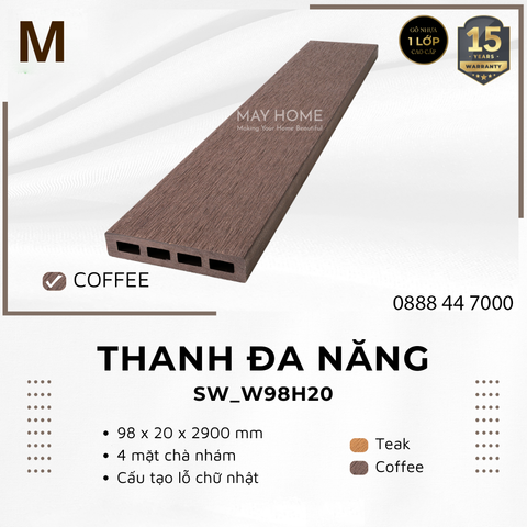 Thanh lam gỗ nhựa Southwood SW_S98H20